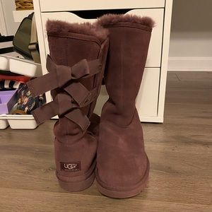 Purple Lace Up UGG Boots